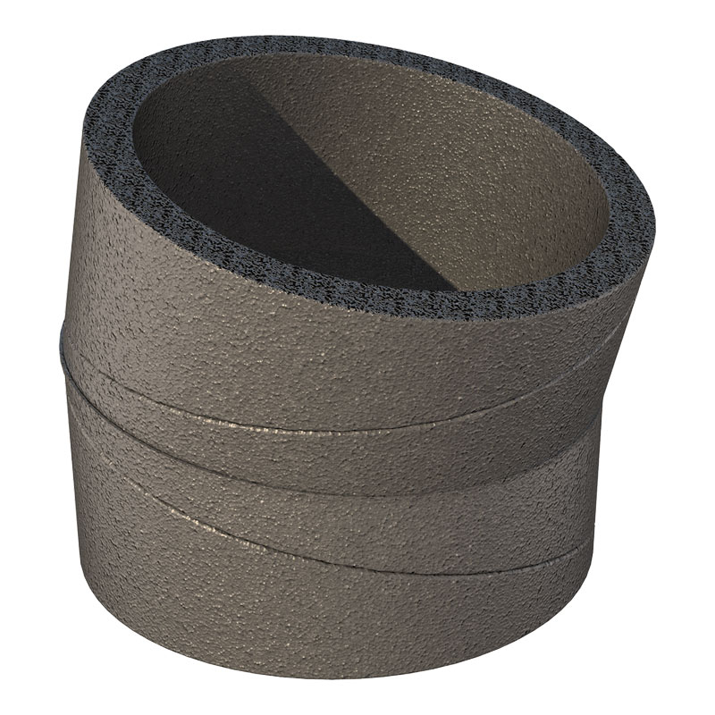 Coude 15° D200 - Aerfoam UBBINK - 188228 