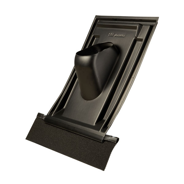 Solin de toiture noir 35° à 55° D160 mm - Ubiflex UBBINK - 888097 