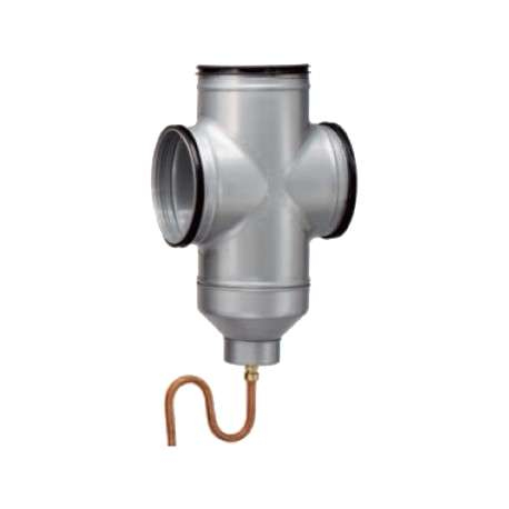 Double té ⌀200 + trappe + siphon - LEWT-F - 2967 HELIOS VENTILATEURS - 2967 