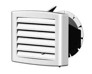 Terminal plastique réglable ⌀80 montage plafond - TP 80 P - 422080 ATLANTIC - 422080 