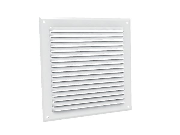 Grilles à auvents en aluminium prélaqué blanc - GA BL 100 x 100 GAM - 6712 ANJOS - 6712 