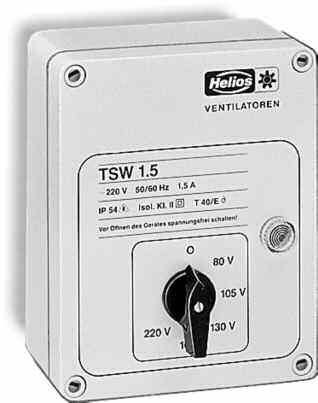 Régulateur à transformateur pour ventilateurs 1,5 A - TSW 1,5 - 1495 HELIOS VENTILATEURS - 1495 