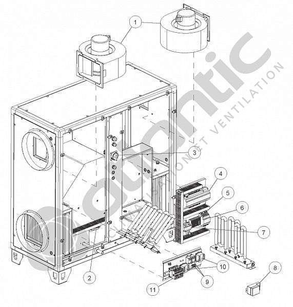 R 1200W 230V H310 - RESISTANCE 1200W 230V H310 - 912407 ATLANTIC SAV CLIM. & VENTIL. - 912407 