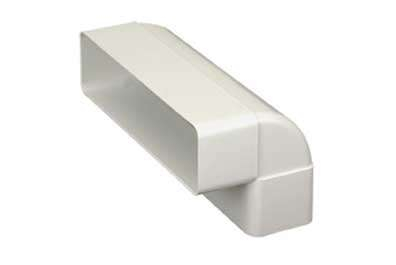 Coude 90° vertical rectangulaire 55x220 plastique - CV 55x220 - 460009 ATLANTIC - 460009 