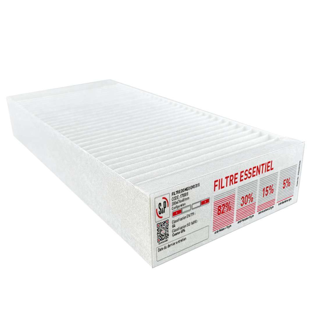 Filtre G4 pour DOMEO EVO 315 - FILTRE G4 DOMEO EVO 315 - 170008 S&P UNELVENT - 170008 