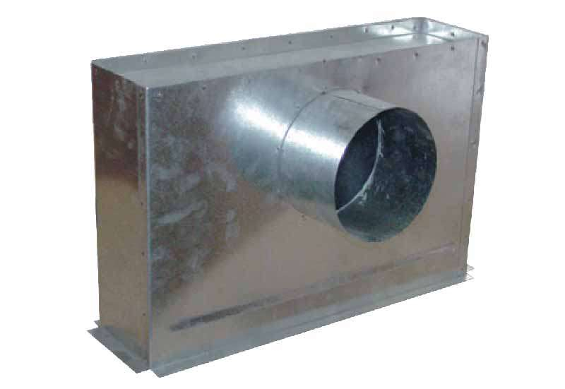 Plénum pour grille à raccordement circulaire latéral - PGL 600X300 - 878403 S&P UNELVENT - 878403 