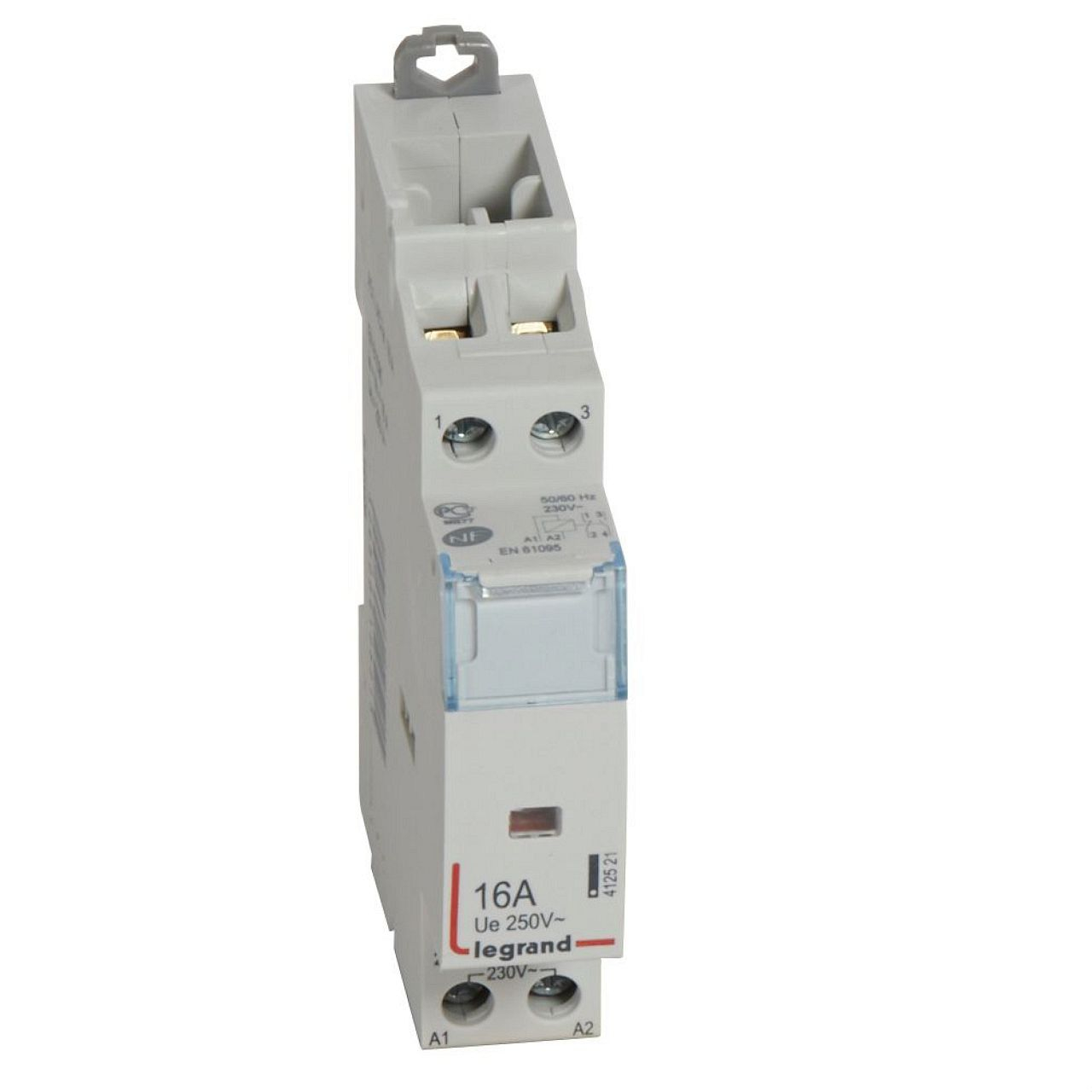 Contacteur de puissance bobine 230V~ - 2P - 250V~~ - 16A - O + F - 1 module