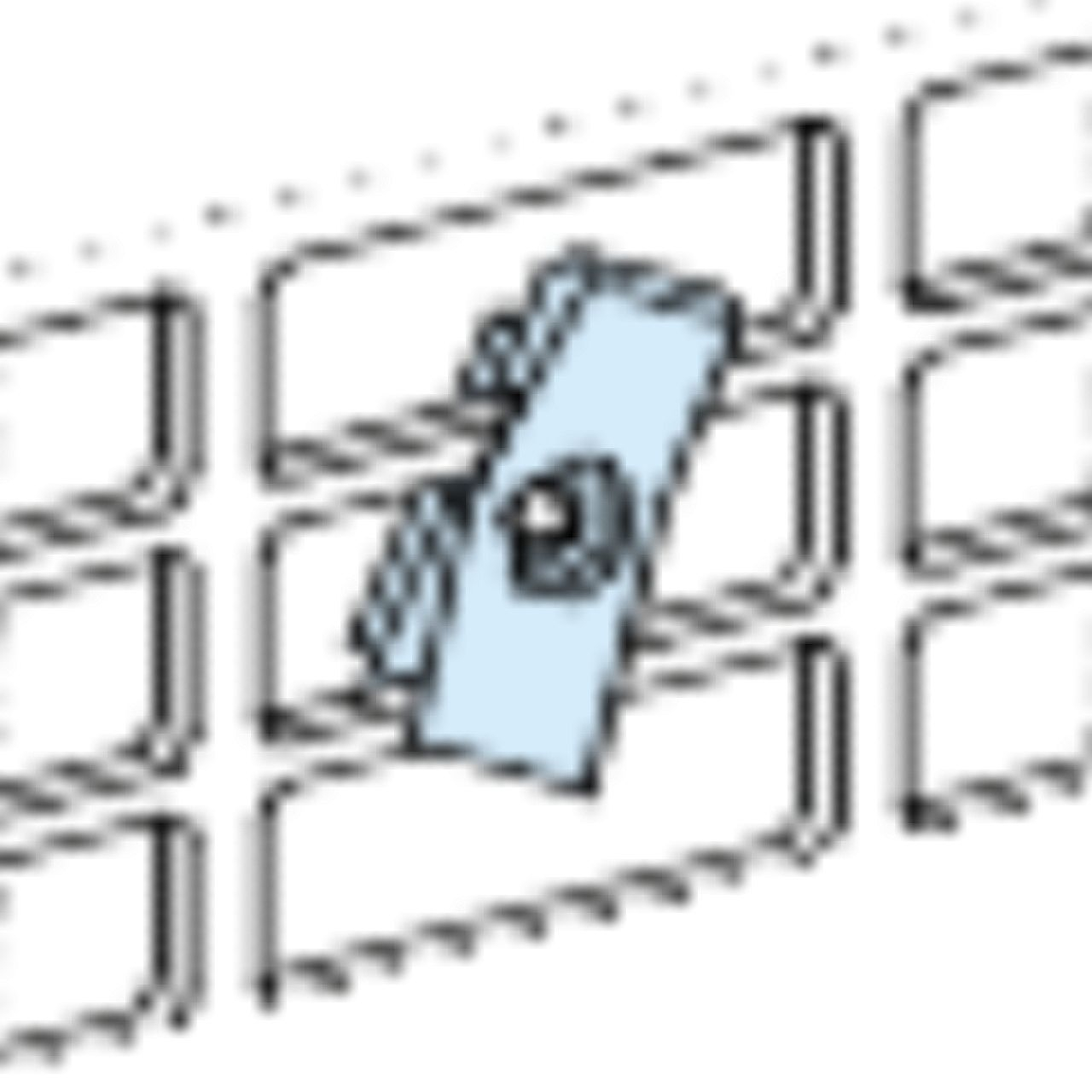 PrismaSeT G Active - Ecrous clipsables sur platine perforée - lot de 20 - M5