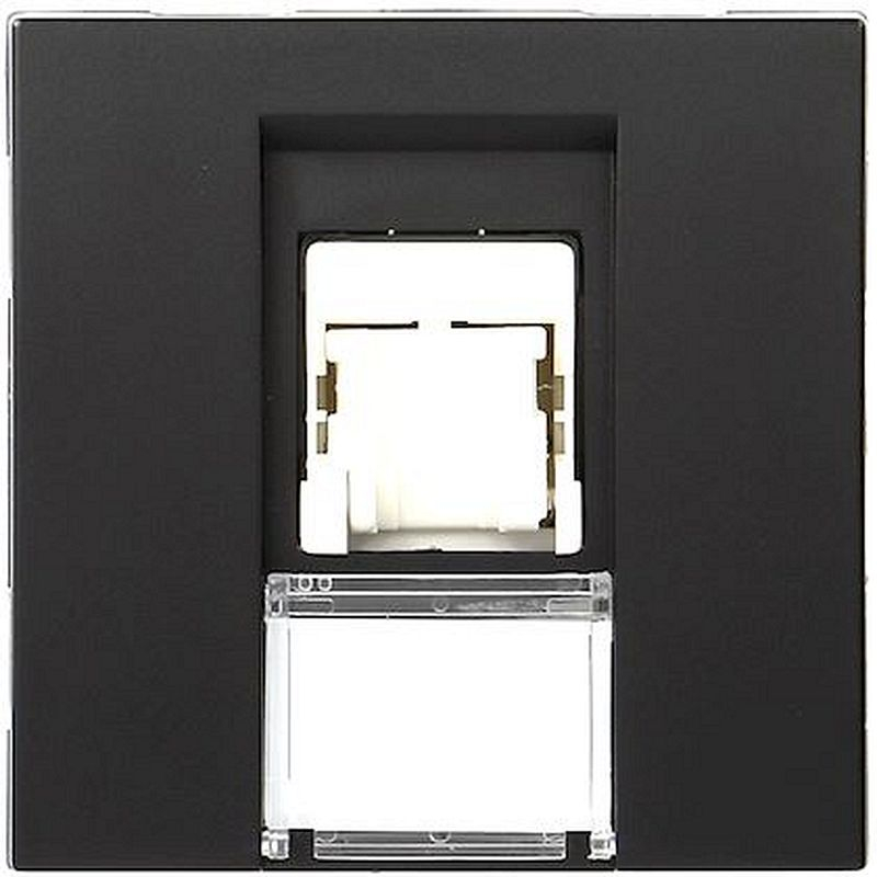 Systo prise RJ45 catégorie 6 UTP pour Grade 1 2 modules Noir