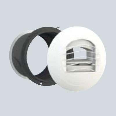 Bouche d’extraction autoréglable - ALIZÉ AUTO simple débit 90 m³/h + manchon placo 3 griffes Ø 125 mm, L. 100 mm, avec joint - 2815 ANJOS - 2815 