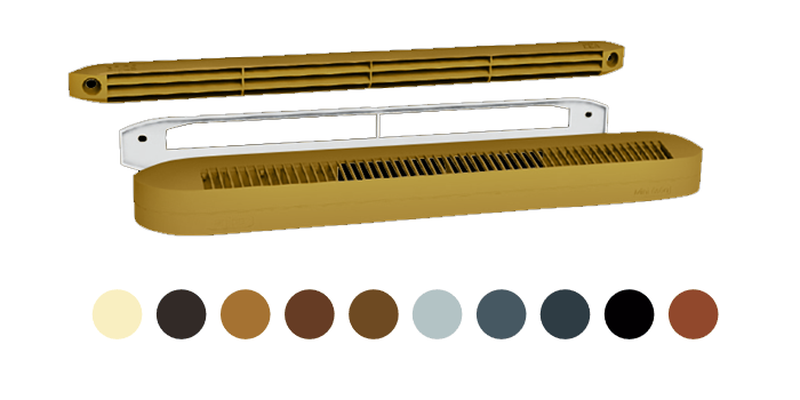 Kit entrée d’air autoréglable acoustique chêne doré - MINI ESEA 15 RA-ME + CEA - MINIESEA15RAMECEACD ECONONAME - MINIESEA15RAMECEACD 