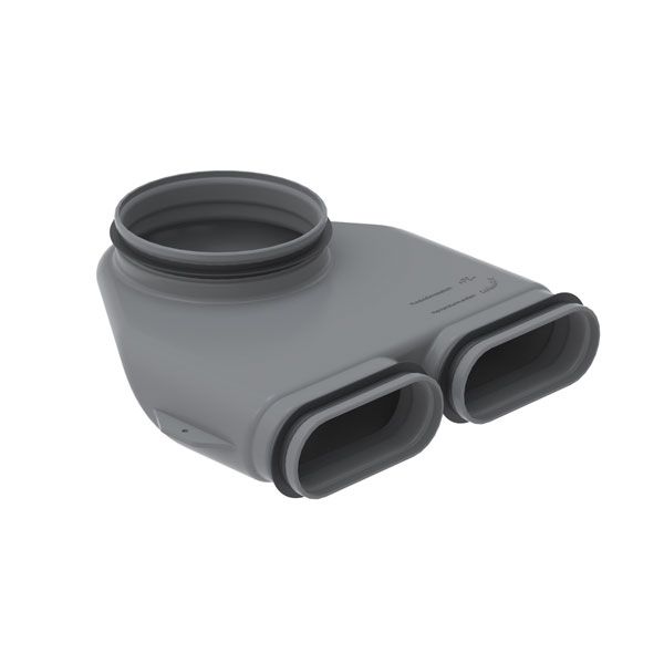 Raccord equerre D160 90° - CK300 ZEHNDER COMFOSYSTEMS - 990322049 