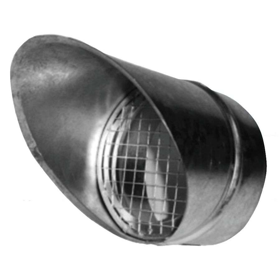 Prise et rejet d’air grillagé Galva D630 - PRAGGALD630 ECONONAME - PRAGGALD630 