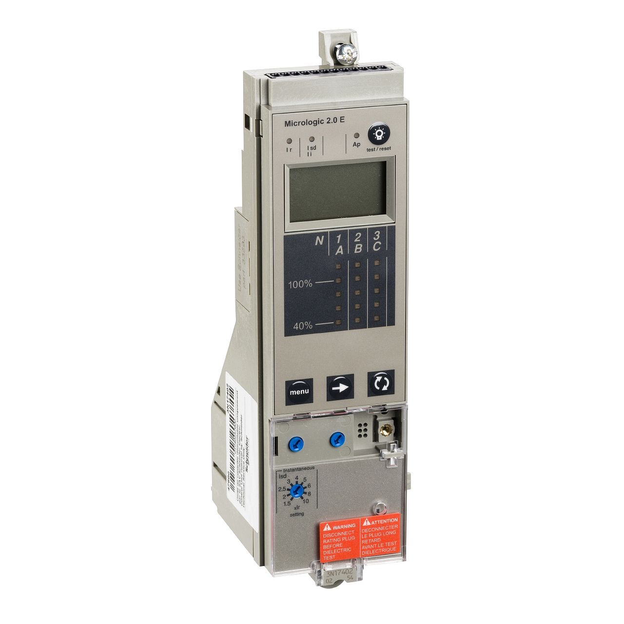 ComPact NS630-3200 - déclencheur Micrologic 2.0E - 3P-4P - fixe