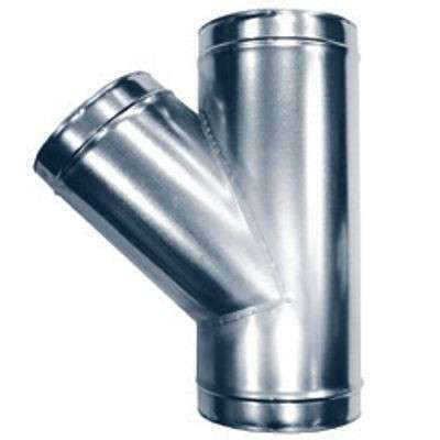 Té oblique 45° Galva D450/D250 - TGAL45D450/D250 ECONONAME - TGAL45D450/D250 