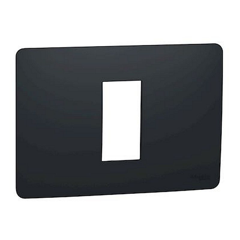 Unica Studio - plaque de finition - Anthracite - 1 module