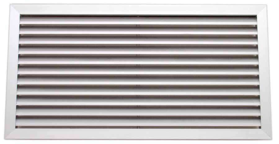 Grille de reprise à ailettes fixes. Couleur blanche - GAF-A 600/300 - 852017 S&P UNELVENT - 852017 