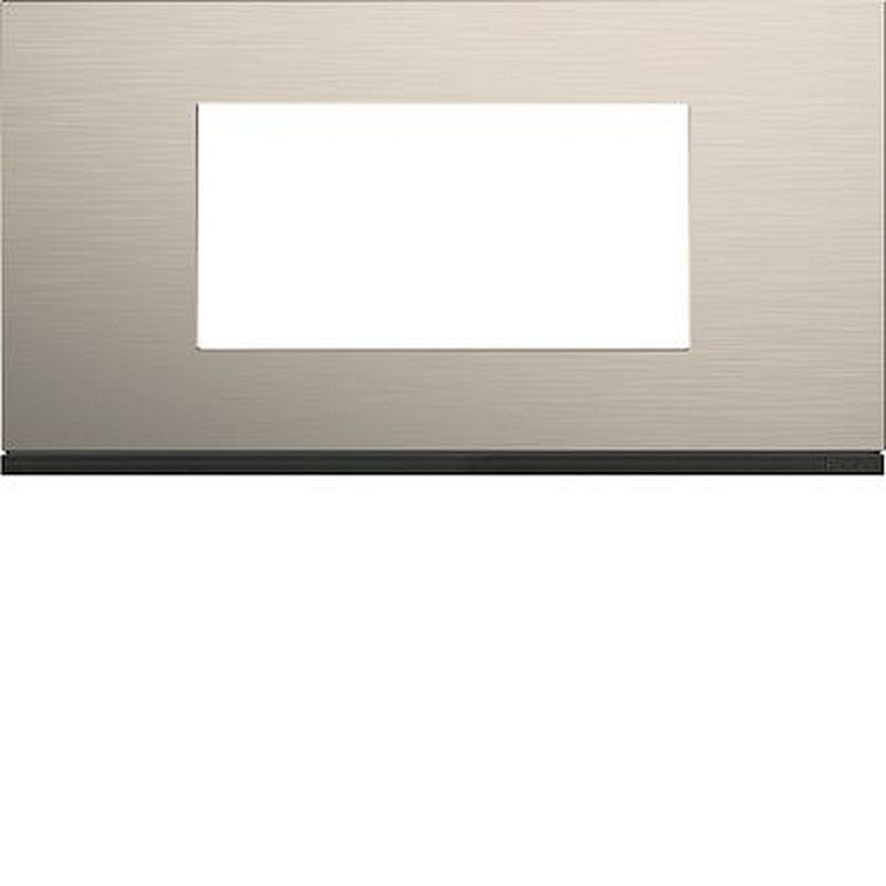 Plaque gallery 4 modules entraxe 71mm matiere antique alu
