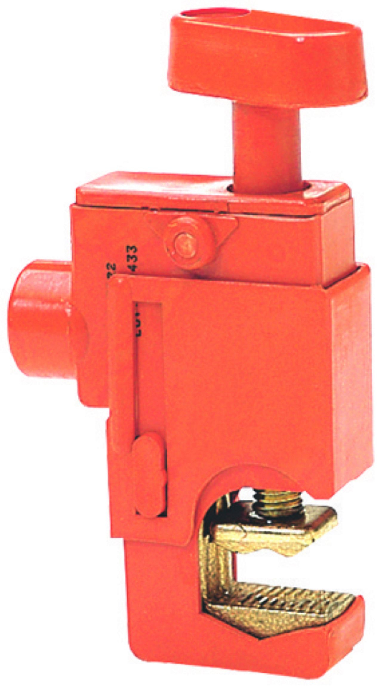 pince de serrage isolee sur barres plate