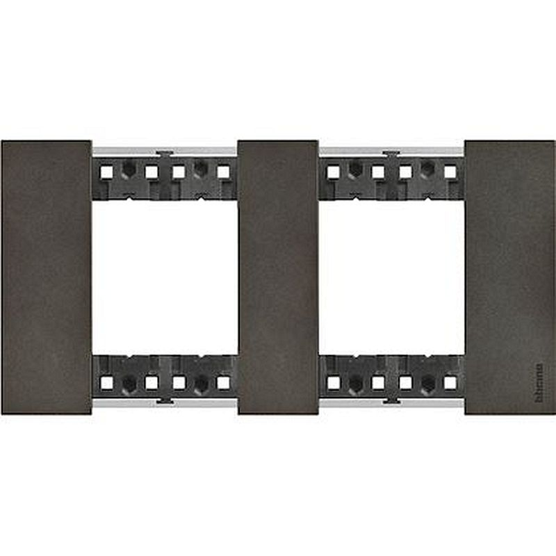 Plaque de finition Living Now Collection Les Noirs 2x2 modules - Acier Space