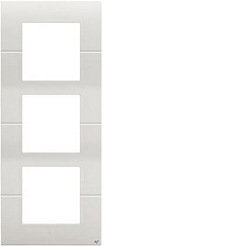 Systo plaque triple verticale entraxe 57 3x2 modules Blanc AntiBactérien