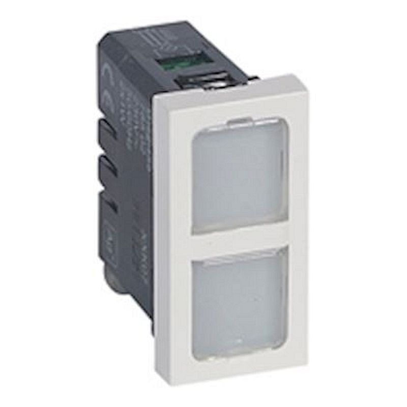 Voyant antimicrobien double 12-24V 0,2W Mosaic + 4 étiquettes de couleur - 1 mod