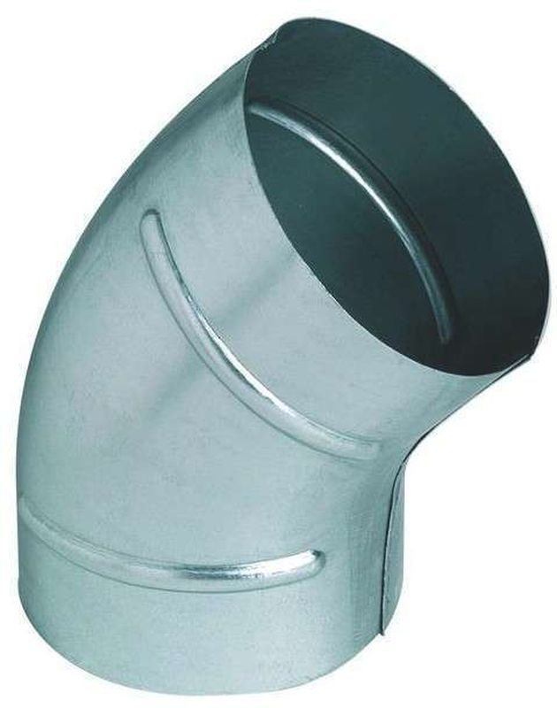 Coude 45 galva D100 - CD 100/45 - 864689 S&P UNELVENT - 864689 