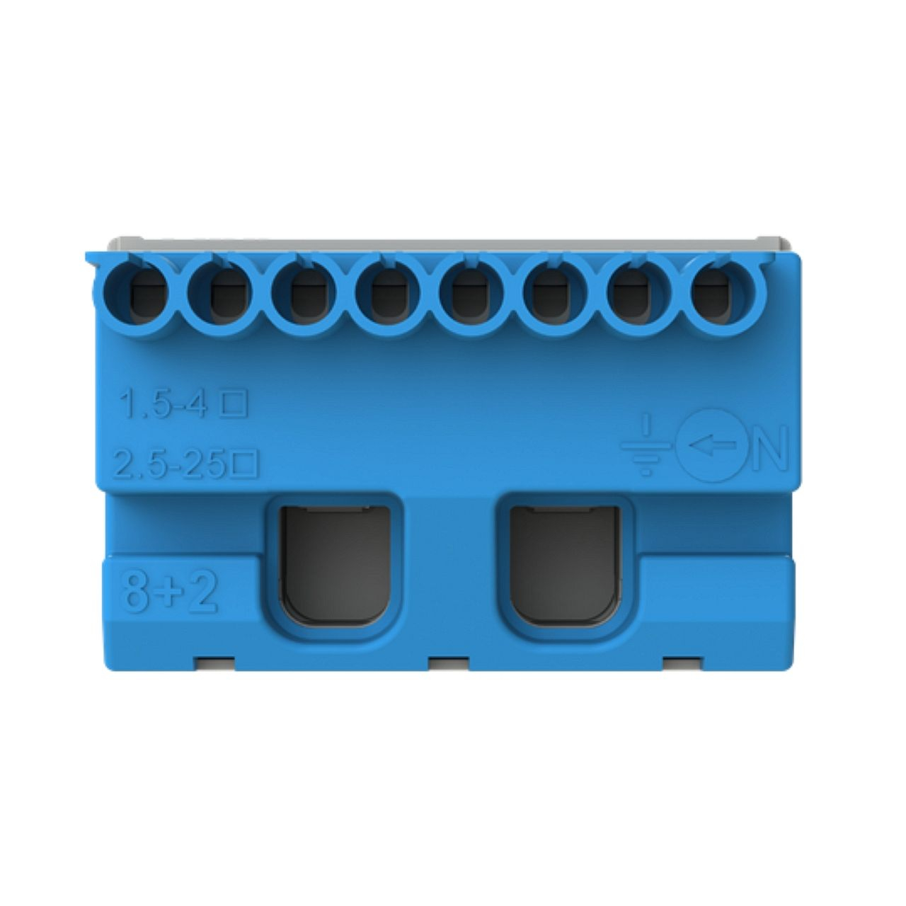 Bornier neutre Mistral-8X4mm²+2X25mm²-Rapide et à vis