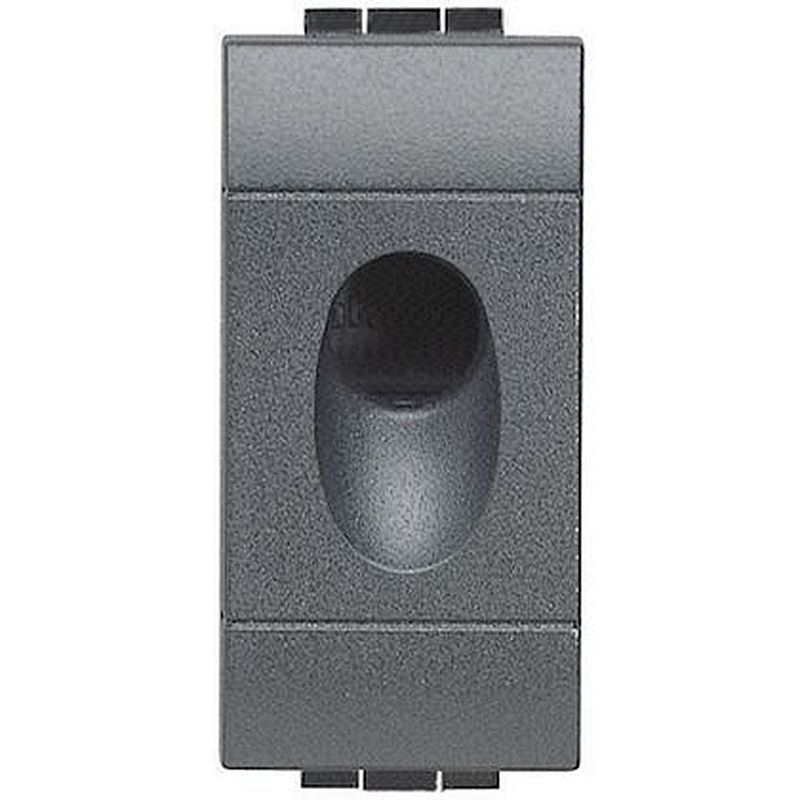 Sortie de câble Livinglight - Anthracite - 1 module