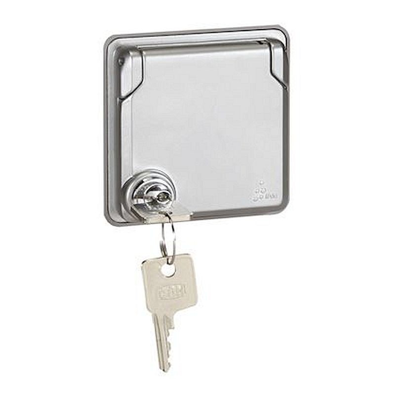 Prise 2P+T à éclips de protection standard allemand Soliroc - IK10
