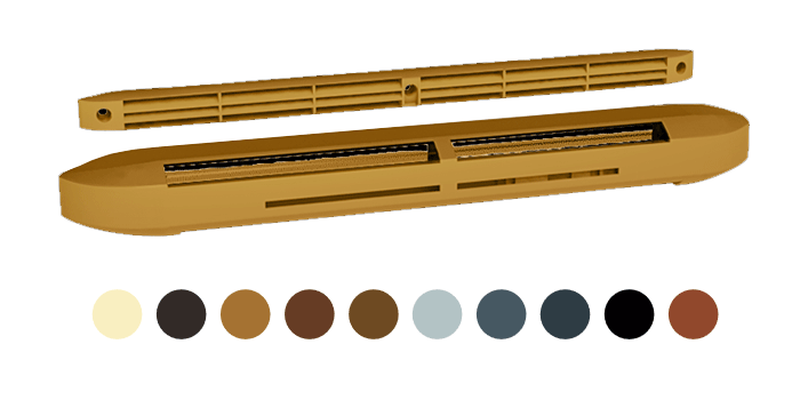Kit entrée d’air hygro acoustique beige - ISOLA HY RA + CE2A - ISOLAHYRACE2ABE ECONONAME - ISOLAHYRACE2ABE 