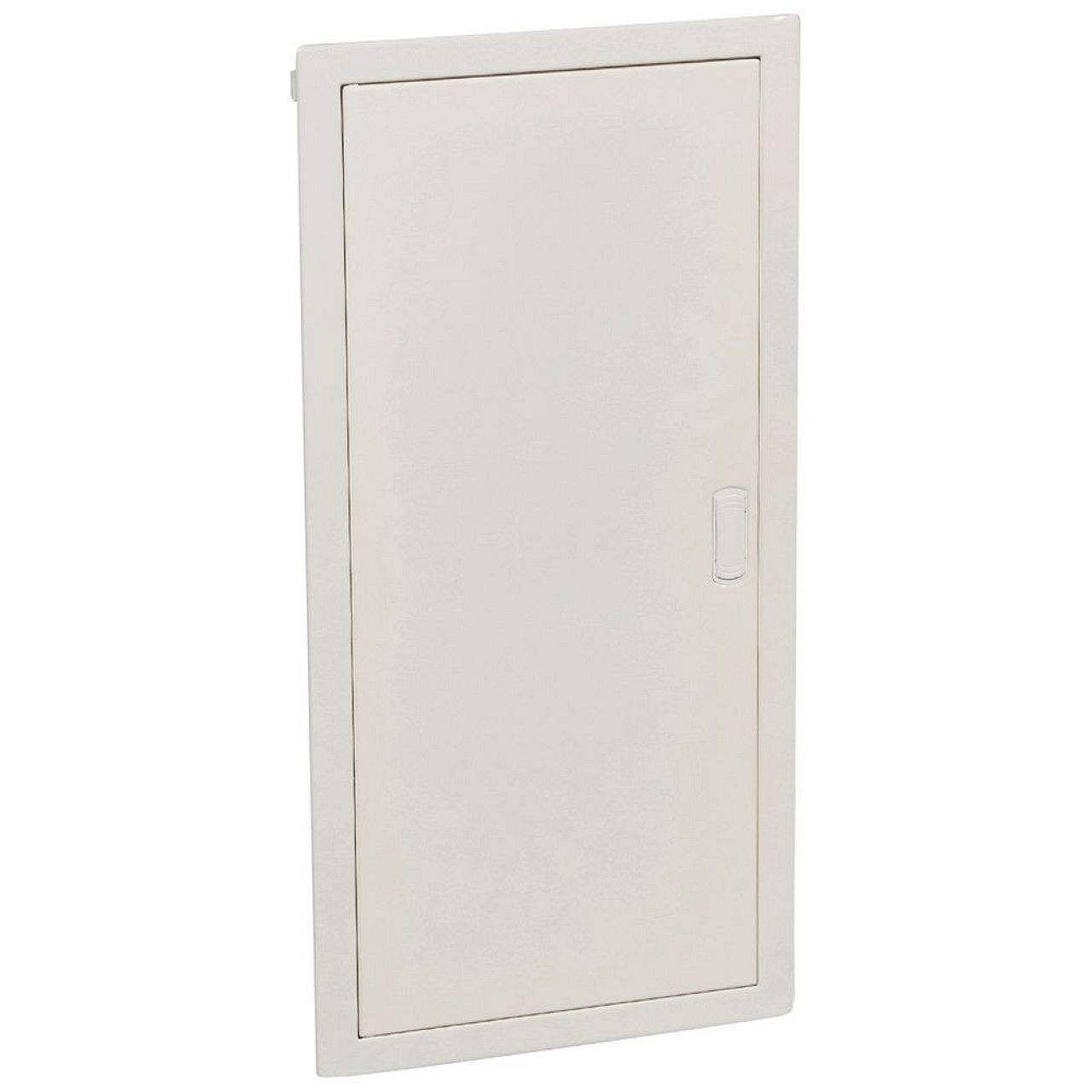 Coffret modulaire encastré 4 rangée 48+8 modules porte métal extra plate blanche