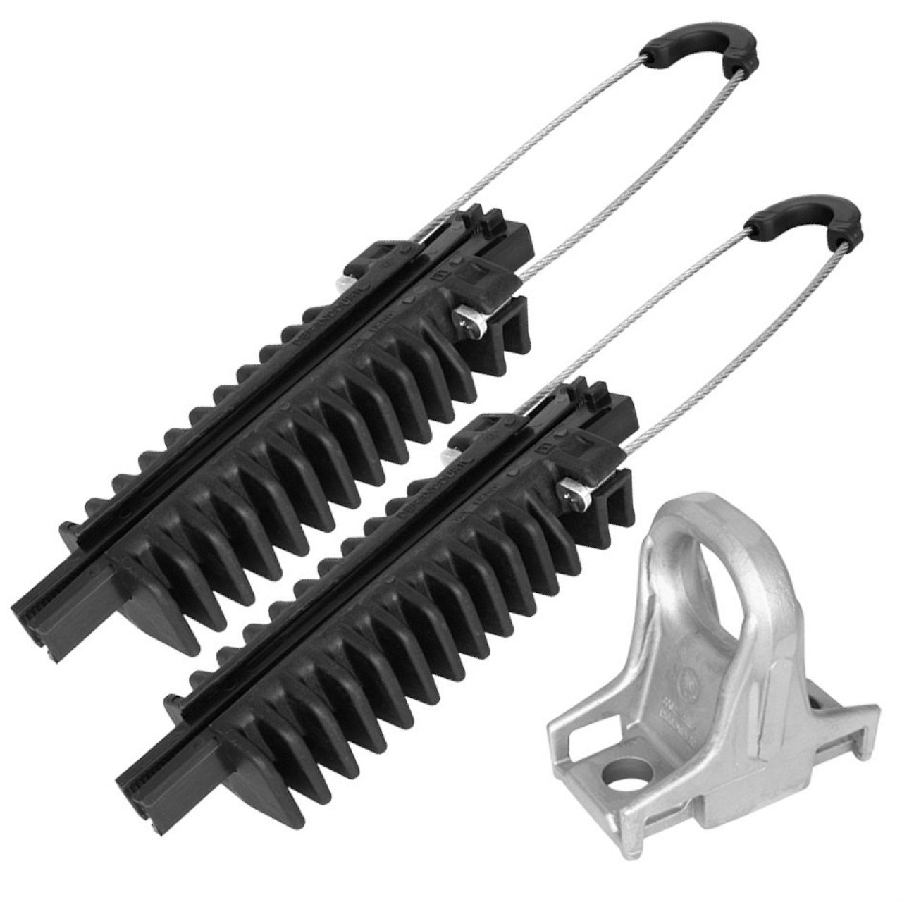 Ensemble d'ancrage double 1500 daN.