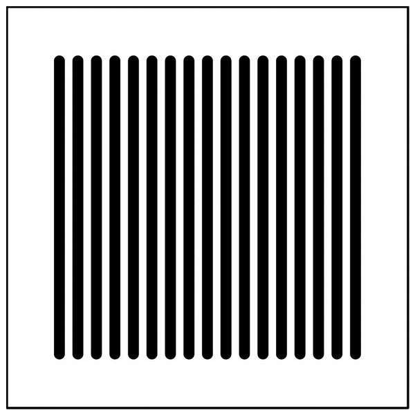 XD25-50 PURO - Plaque de recouvrement grille 130x130, diamètre 80mm - 11722 RENSON - 11722 