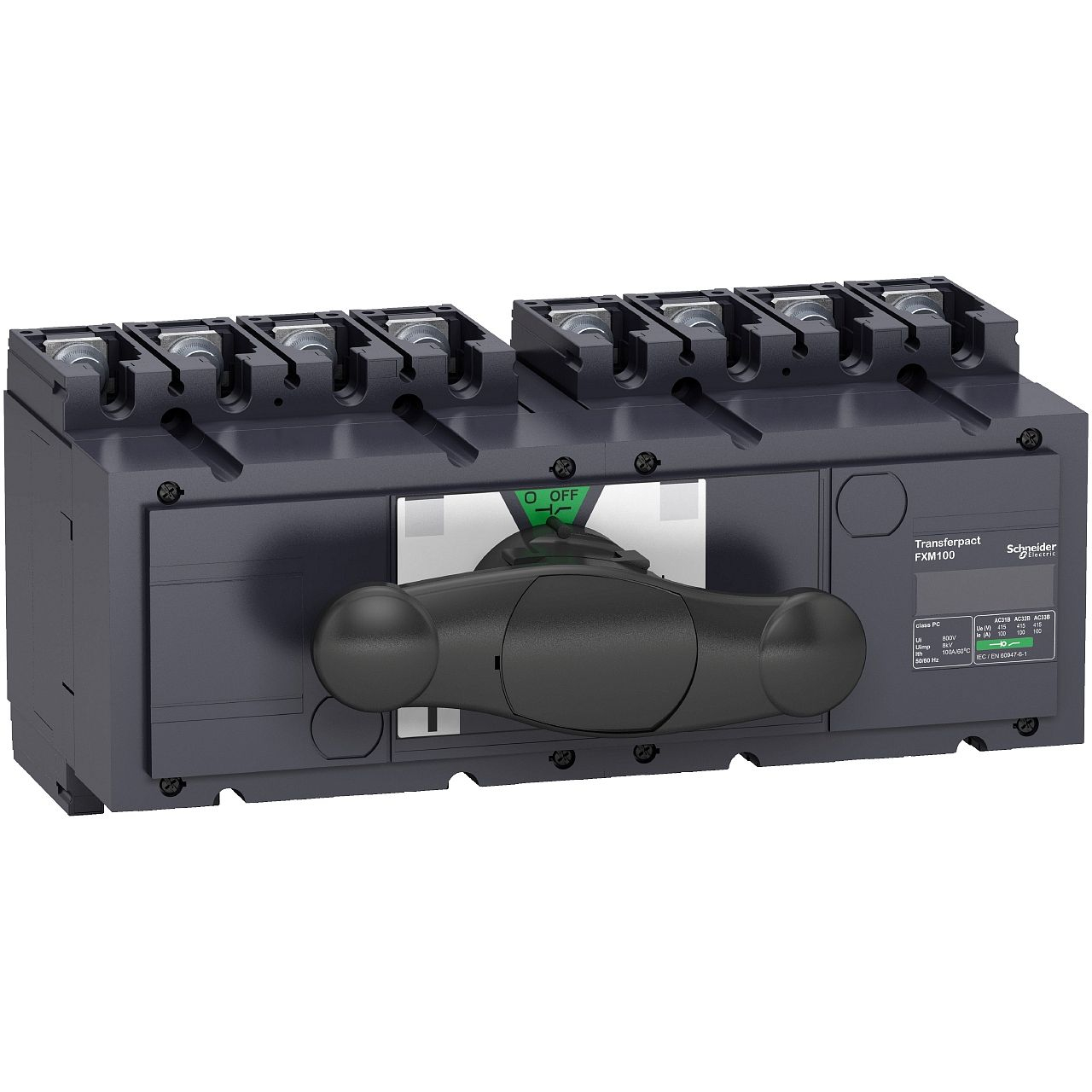inverseur de source manuel monobloc Interpact INS250 4P 100 A