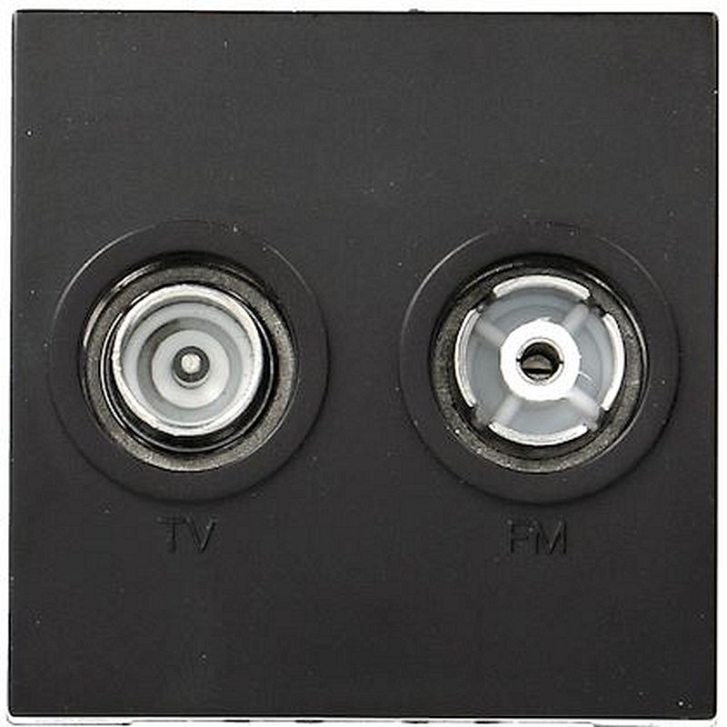 Systo Prise TV+FM directe Noire