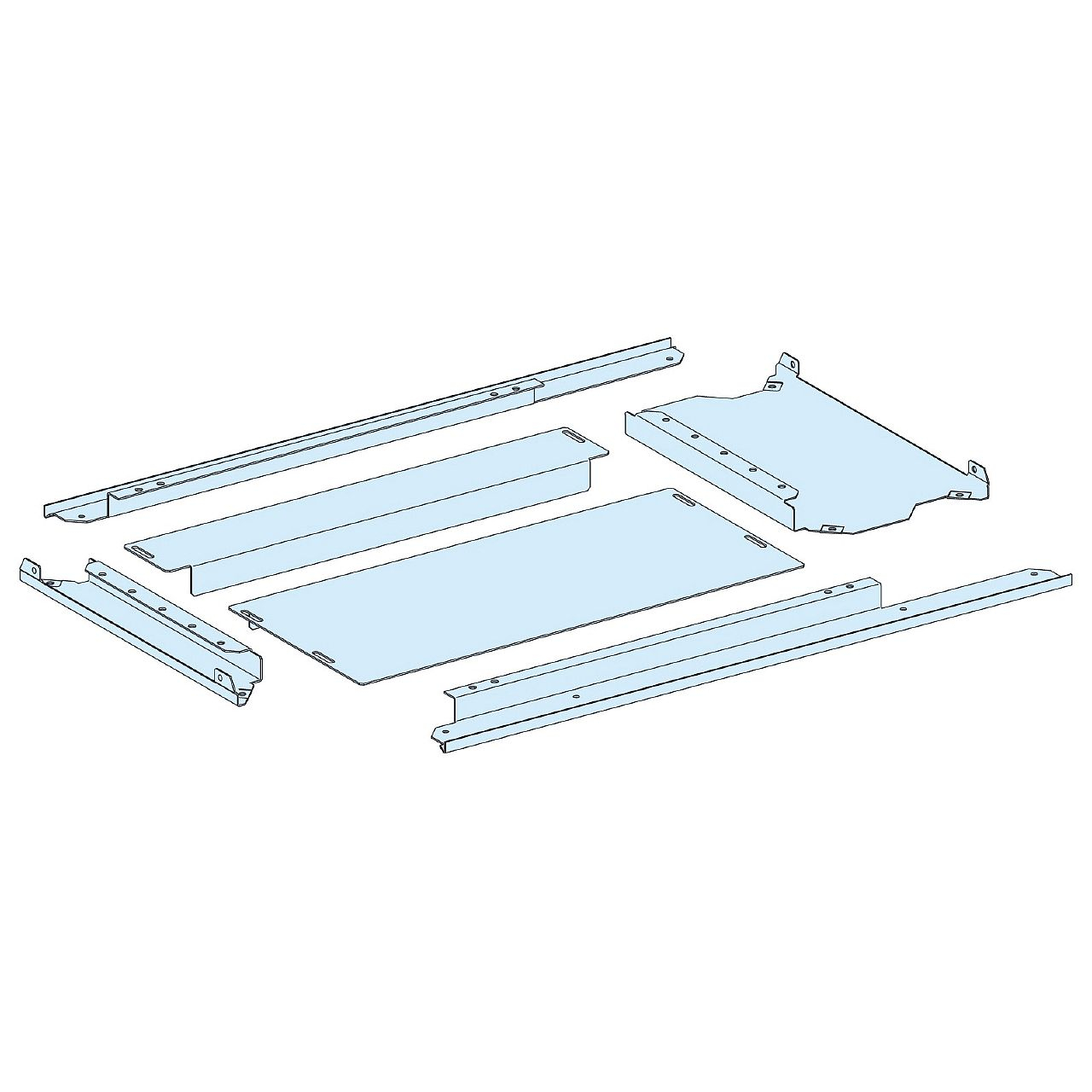 PrismaSeT P Active - Plaque passe-câbles pleine IP30 - L650+150 P400