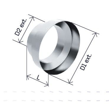 Réduction métallique mâle-mâle  - RCM 160/125 ANJOS - 1274 