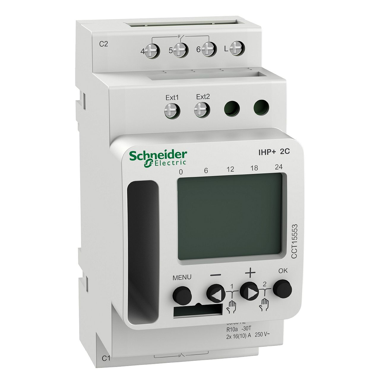 Acti9 IHP+ - interrupteur horaire programmable - 2 canal - smart