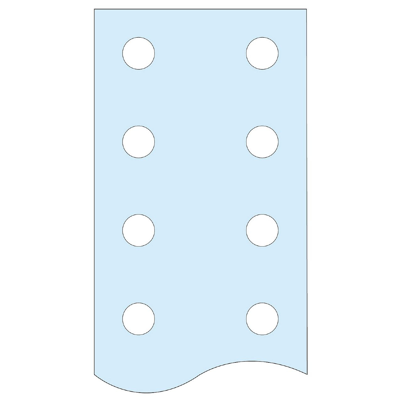 Linergy TB - Barre plate perforée conducteur PE - L= 1675mm - 25x5