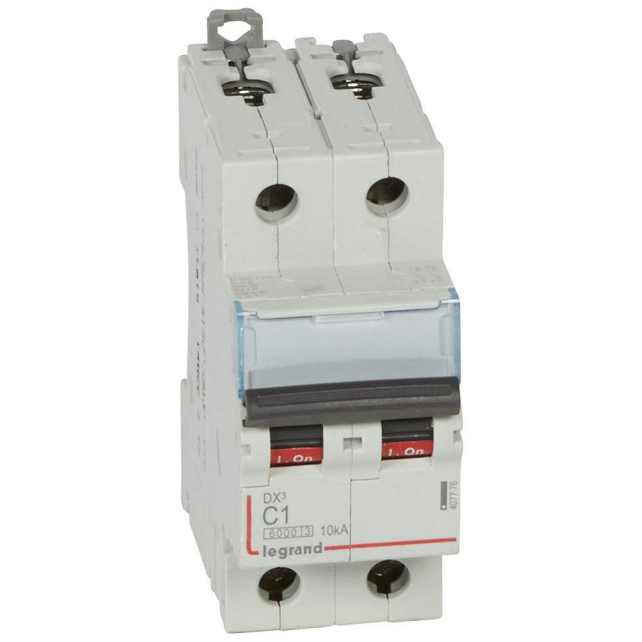 Disj. DX³ 6000kA 10kA arrivée haute/départ bas à vis 1A -courbe C -2 modules