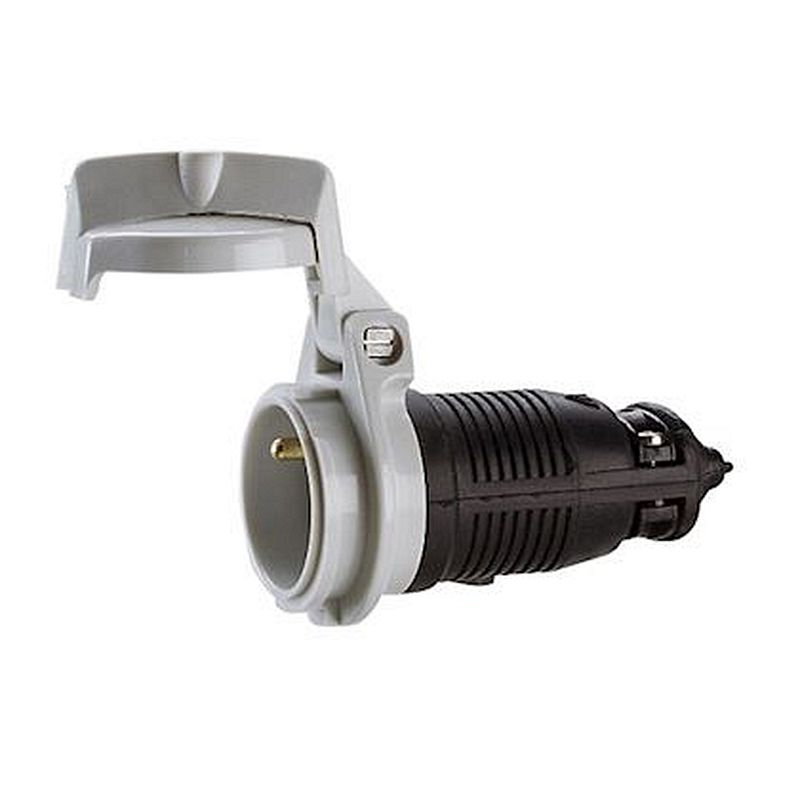 Prolongateur 2P+T 16A Martin Lunel IP65 sortie droite avec bague de verrouillage