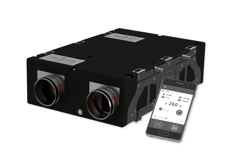 VMC double flux - DF 180 Flat Connect - DFF18021 ECONOPRIME - DFF18021 