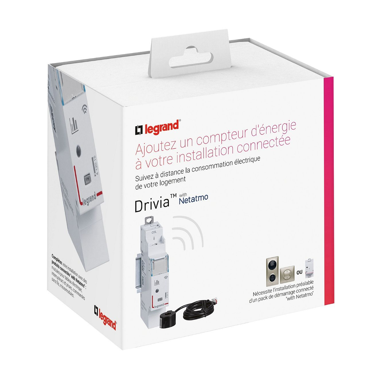 Compteur d'énergie connecté Drivia with Netatmo avec 1 tore - 1 module