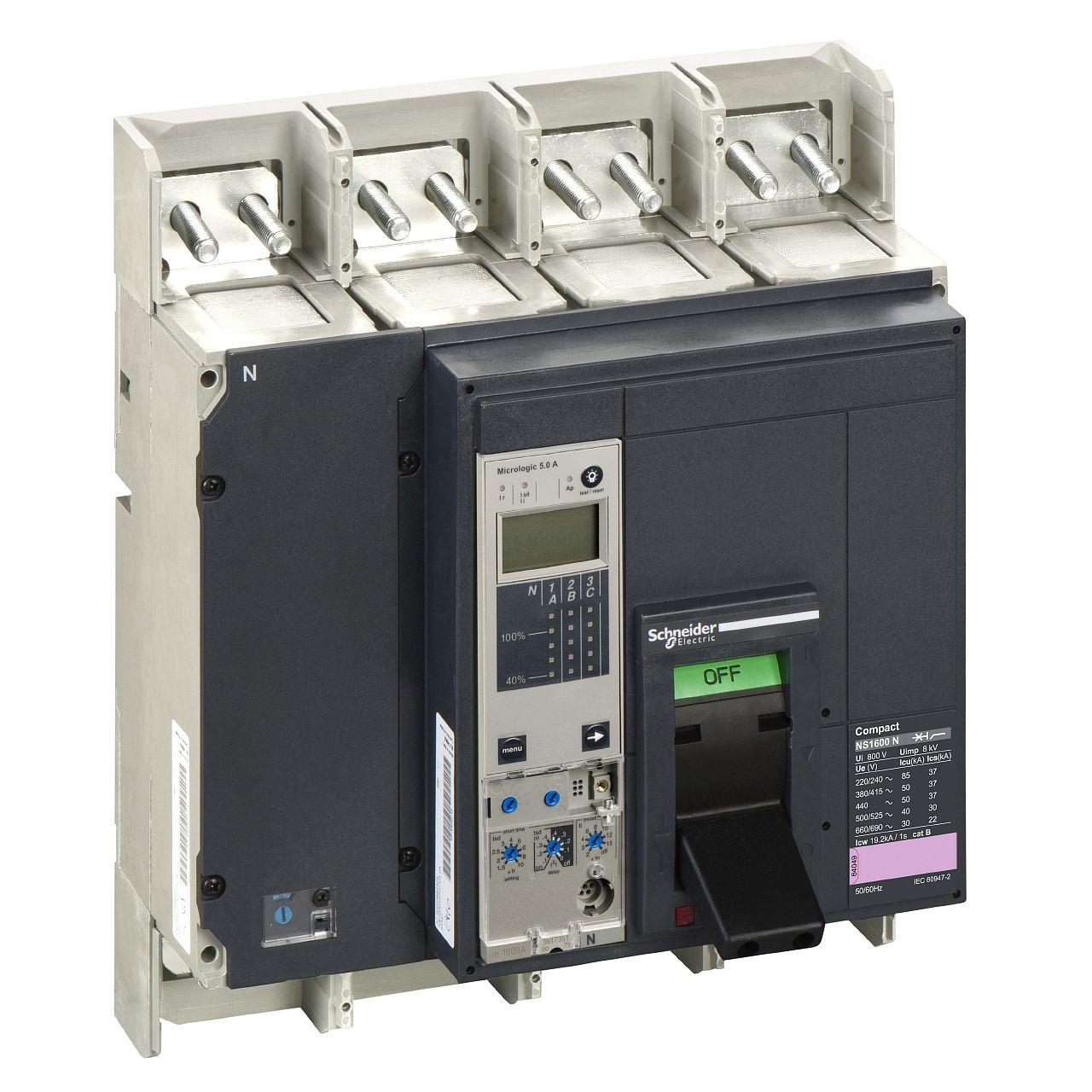 ComPact NS1600N - bloc coupure - 4P - 50KA - débrochable électrique