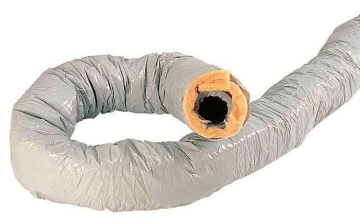 6m Conduit souple PVC ⌀125 isolé 25mm - T 127 CR L6M - 423053 ATLANTIC - 423053 