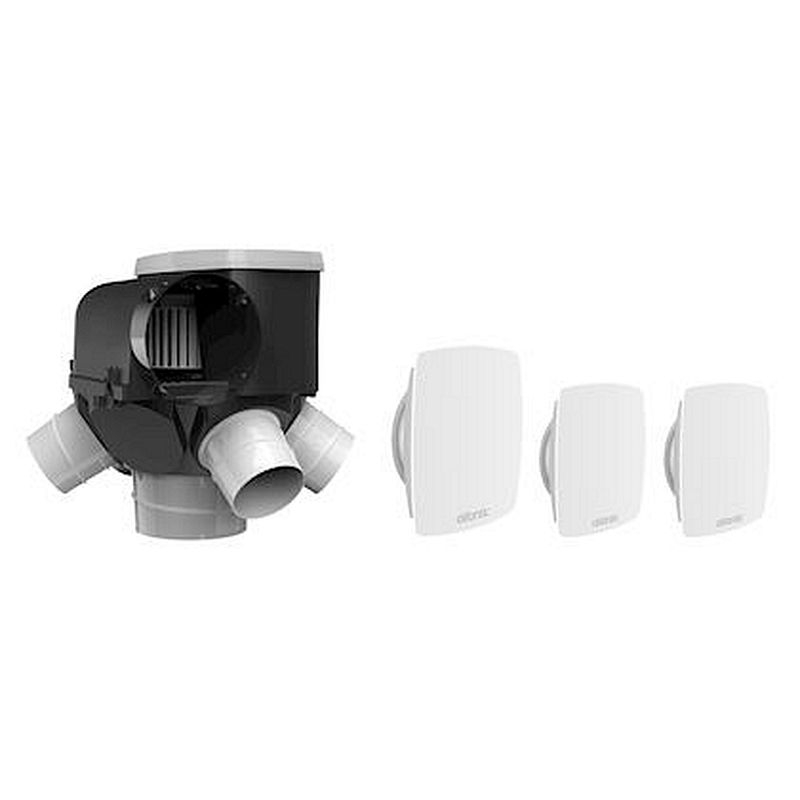 Kit Autocosy VMC autoréglable 4 sanitaires (3 bouches LINES)