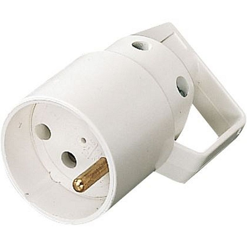 Fiche femelle 16A 2P+T anneau blanc