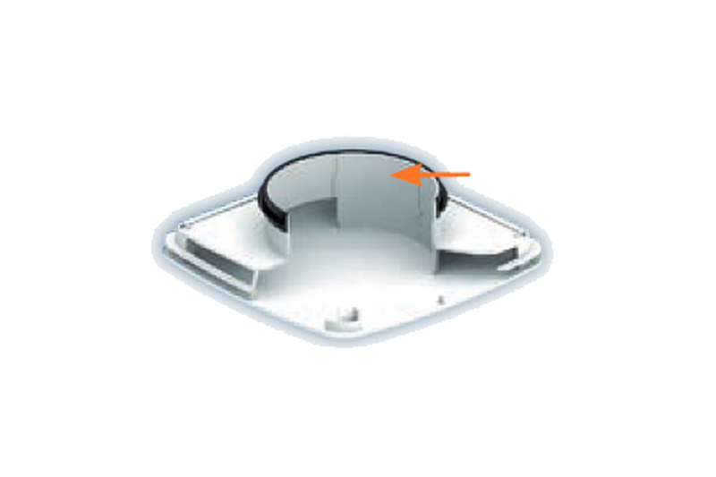 Déflecteur pour bouche Auréa 80 mm - DEFAUREA80 ECONONAME - DEFAUREA80 