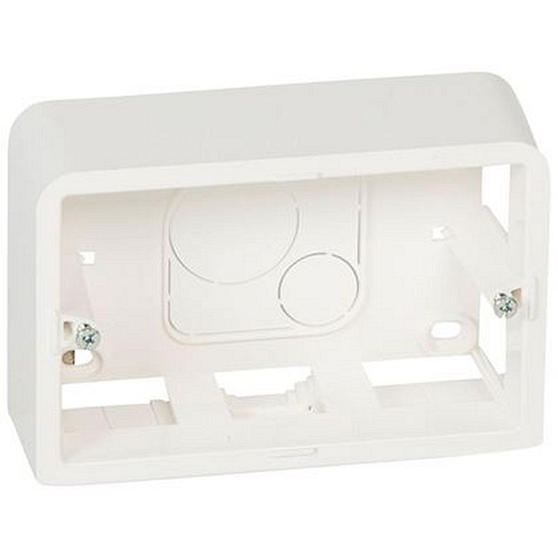 Cadre saillie profondeur 40mm Mosaic pour 3 modules et support référence 080259